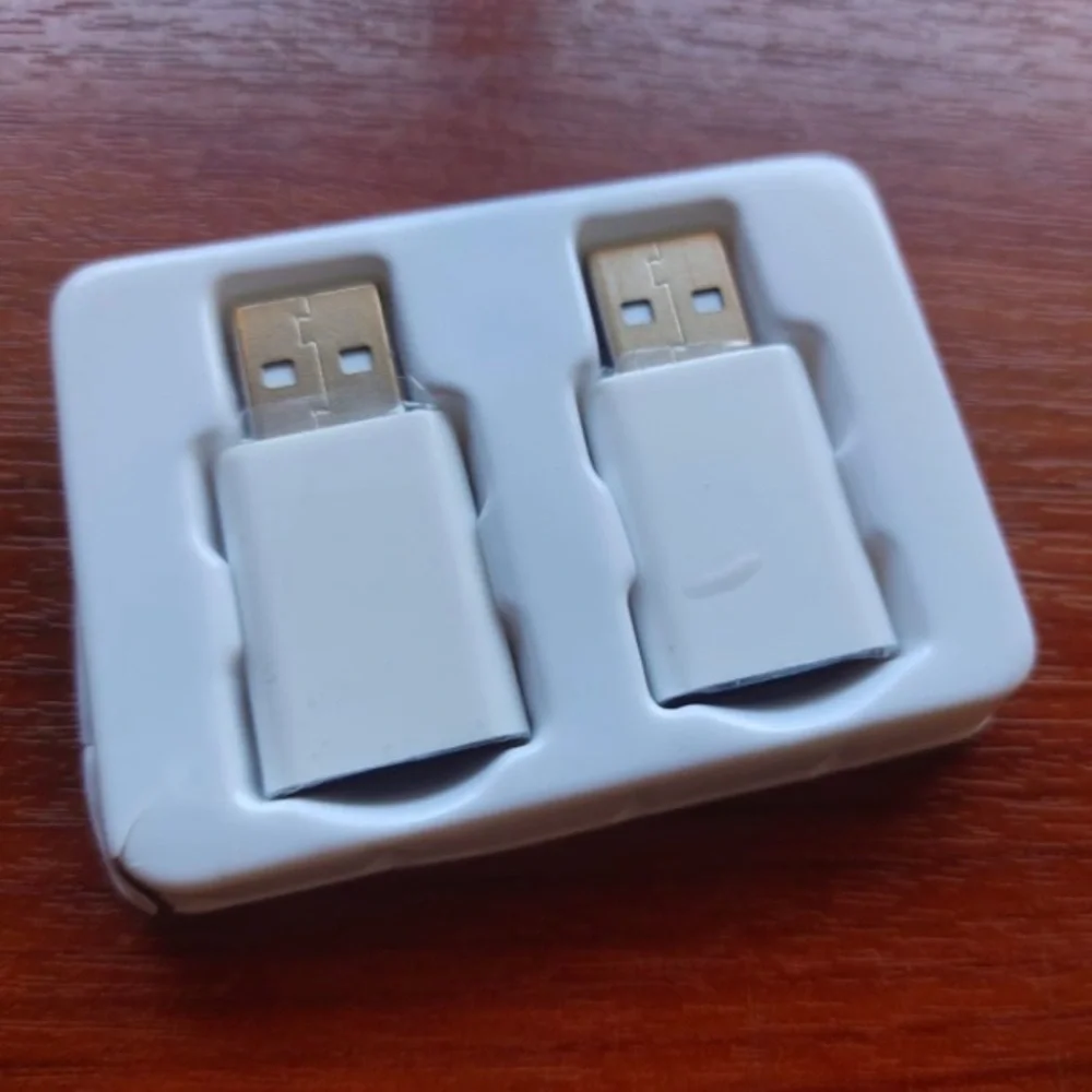 BNIB 2PC USB TO USB-C ADAPTER IN WHITE SEALED BOX